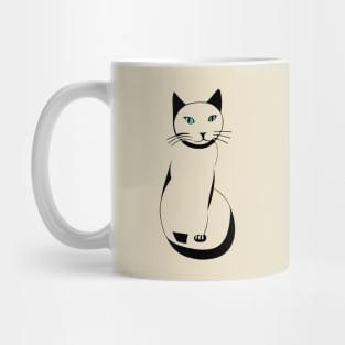 Sitting Cat - Simple line drawing Mug